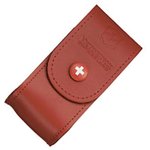 4.0521.1, Чехол кожаный Victorinox для ножа 91 мм толщиной 5-8 уровней, красный