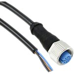 1-2273023-1, Sensor Cables / Actuator Cables 3pos PVC 1.5mM12 strt sckt pigA