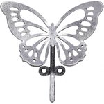 Настенный крючок Бабочка Эир М серебристого цвета 79055/серебристый
