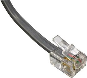 Фото 1/2 BC-64SS025F, Ethernet Cables / Networking Cables 6P4C RJ11 25FT Strt cbl assembly