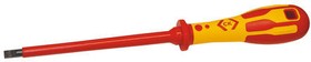 Фото 1/2 T49144-055, Slotted Insulated Screwdriver, 5.5 mm Tip, 125 mm Blade, VDE/1000V, 245 mm Overall