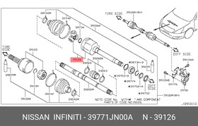 39771JN00A, Шрус передний правый внутренний [ORG]