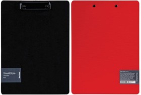 Планшет с зажимом Steel&Style A4, пластик полифом, красный PPf_93013