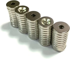Фото 1/4 Неодимовый магнит St15/3 - 50 шт