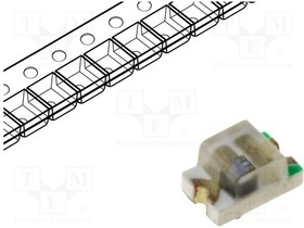 OSM50805C1E, LED; SMD; 0805; white warm; 350?450mcd; 120°; 20mA; 3.3?3.6V; 108mW, OptoSupply | купить в розницу и оптом