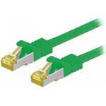 91604, Patch cord; S/FTP; 6a; stranded; Cu; LSZH; green; 2m; 26AWG