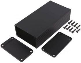 Фото 1/2 1457K1601BK, Enclosures, Boxes, & Cases w/No Mounting Ends 6.3x1.73x3.3" Black