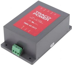 Фото 1/2 TMDC 60-2412, Isolated DC/DC Converters - Chassis Mount Product Type: DC/DC; Package Style: Encapsulated; Output Power (W): 60; Input Voltag