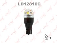 Лампа светодиодная 12V W16W 16W W2,1x9,5d 5500K LYNXauto CANBUS 1 шт. картон T15 LD12816C