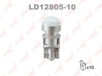 Лампа светодиодная 12V W5W W W2,1x9,5d 6500K LYNXauto LD12805-10