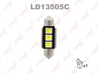 Лампа светодиодная 12V C5W 5W SV8,5 7000K LYNXauto CANBUS 1 шт. картон T11X35mm LD13505C