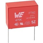 890324025027, Safety Capacitors WCAP-FTX2 20mm Lead 0.22uF 10% 275VAC