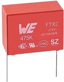 Фото 1/2 890324024003, Safety Capacitors WCAP-FTX2 20mm Lead 0.33uF 10% 275VAC