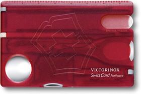 Фото 1/5 0.7240.T, Швейцарская карточка Victorinox SwissCard Nailcare, красная