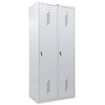 Шкаф металлический для одежды ПРАКТИК "LS-21-80", двухсекционный ...