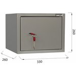 Шкаф металлический для документов BRABIX "KBS-01", 260х330х260 мм, 5,5 кг ...