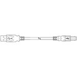 SC-2ABE010F, USB Cables / IEEE 1394 Cables USB 2.0 A Male / B Male
