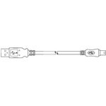 SC-2ANK001F, USB Cables / IEEE 1394 Cables USB 2.0 Mini A Male Mini 5P Male