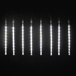 Светодиодная гирлянда на окно СОСУЛЬКИ, 160 ламп, 2.1x0.3 м, холодный белый 591340