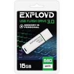 EX-16GB-680-White, USB Flash накопитель 16Gb Exployd 680 White