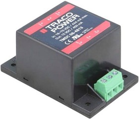 Фото 1/3 TMDC 06-4813, Isolated DC/DC Converters - Chassis Mount DC/DC converter, 6 Watt, Encapsulated PCB mount, 18-75VDC in, 15VDC out