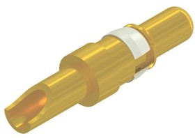 131A10029X, size 3.6mm Male Solder Cup D-Sub Connector Power Contact, Gold Flash over Nickel Power, 14 12 AWG