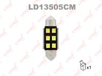 Лампа светодиодная 12V C5W 5W SV8,5 7000K LYNXauto CANBUS 1 шт. картон T11X35mm LD13505CM