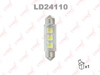 Лампа светодиодная 24V C5W 5W SV8,5 7300K LYNXauto LED 1 шт. картон T11X41mm LD24110