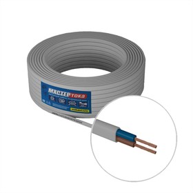 Photo 1/6 ShVVPbm 2x0.75, Cable white 10m MT1549