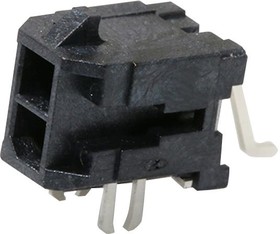 43045-0206, Pin Header, Power, 2 ряд(-ов), 2 контакт(-ов), Surface Mount Right Angle, Micro-Fit 3.0 43045