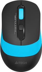 Фото 1/9 Мышь A4Tech Fstyler FG10S черный/синий оптическая (2000dpi) silent беспроводная USB для ноутбука (4but)