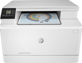 Фото 1/10 МФУ лазерный HP Color LaserJet Pro MFP M182n (7KW54A) A4 Net белый