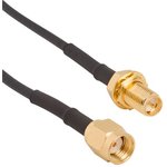 095-902-537-006, RF Cable Assemblies RF Cable Assembly RP Inch Length 50 Ohms