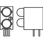 552-3511F, LED Circuit Board Indicators RED/GREEN TRANSLUCNT