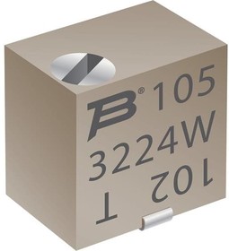 3224X-1-205E, Trimmer Resistors - SMD 4mm 2Mohms 10% Square Cermet Sealed