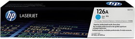 Фото 1/10 Картридж лазерный HP (CE311A) CLJ CP1025/CP1025NW, №126A, голубой, оригинальный, ресурс 1000 страниц