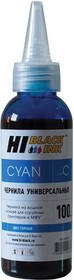 Фото 1/3 Чернила HI-BLACK для CANON (Тип C) универсальные, голубые, 0,1 л, водные, 150701090U