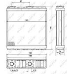 52098, Радиатор отопителя салона NISSAN MICRA I 82-92, MICRA II 92-03, PRIMERA 90-02,
