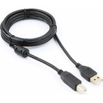 Кабель USB 2.0 Pro CCF-USB2-AMBM-6 AM/BM 1.8м экран феррит.кольцо черный пакет