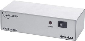 VGA разветвитель Cablexpert, HD15F/4x15F, 1 компьютер - 4 монитора, каскадируемый, GVS124