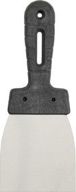 Фото 1/2 Шпательная лопатка, нержавеющая сталь, пластиковая рукоятка, 80 мм 10000023
