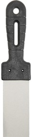 Фото 1/2 Шпательная лопатка нержавеющая сталь, пластиковая рукоятка, 40 мм 10000021