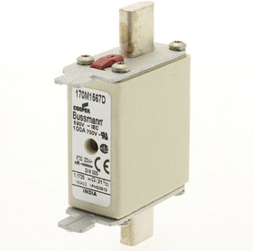 Фото 1/7 170M1567D, 100A Centred Tag Fuse, NH000, 690V ac