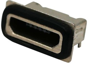 Фото 1/2 USB3505-KIT, Разъем USB, Micro USB Типа B, USB 2.0, Гнездо, 5 вывод(-ов)