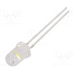 OSW46V5B61A, LED; 5mm; white cold; 18000?22000mcd; 60°; Front: convex; 5.5?6.5V