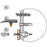 Дюбель нейлон. универс. PDU N 6х30 с шурупом 4х35 Zn 25 шт. 1 0479 1