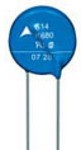 Фото 1/5 B72220S1300K102, Varistors 30VAC 10% 20mm AEC-Q200