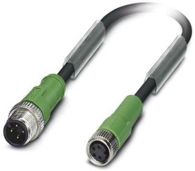 Фото 1/5 1693089, Sensor Cables / Actuator Cables SAC-4P-M12MS/ 1,5-PUR/M 8FS