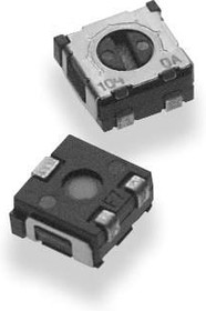 Фото 1/2 3203X203P, Res Cermet Trimmer 20K Ohm 25% 0.05W(1/20W) 1(Elec)/1(Mech)Turns 1.9mm (3.4 X 3.5 X 2mm) J-Hook SMD T/R