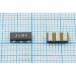 Керамические резонаторы 3.68МГц, SMD 7.4x3.4мм с тремя контактами ...